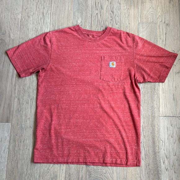 Carhartt Red Short Sleeve Tee Size Medium - Picture 1 of 8